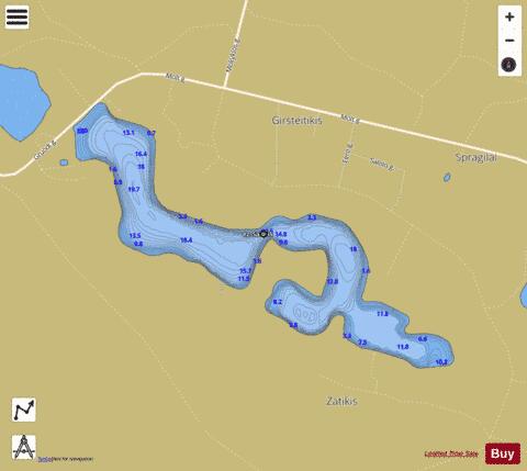 ez. Salotis depth contour Map - i-Boating App