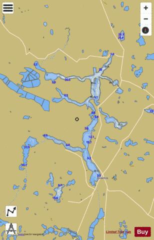 ez. Sartai depth contour Map - i-Boating App