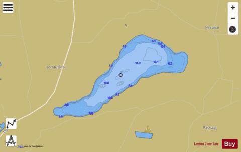 ez. Tausalas depth contour Map - i-Boating App