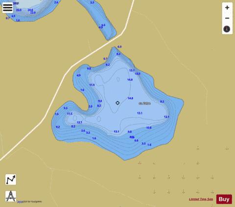 ez. Zalve depth contour Map - i-Boating App