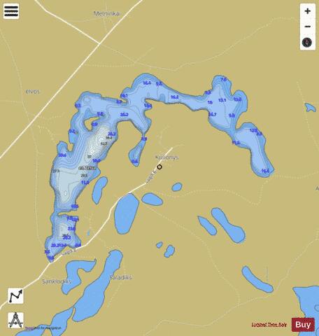 ez. Zelva depth contour Map - i-Boating App