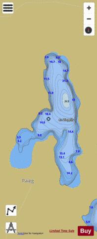 ez. Ziegelis depth contour Map - i-Boating App