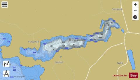 Sungardas depth contour Map - i-Boating App