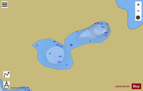 Lochan nan Rath (Etive Basin) depth contour Map - i-Boating App