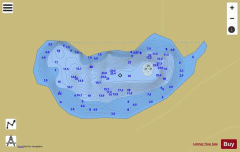 Loch Harrow depth contour Map - i-Boating App