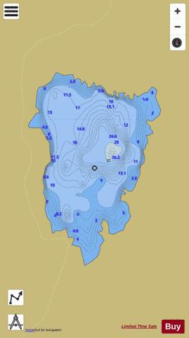 Loch Skerrow depth contour Map - i-Boating App