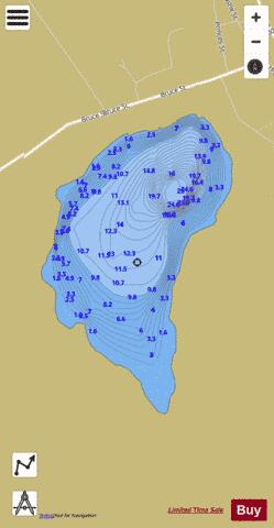 Kirk Loch depth contour Map - i-Boating App