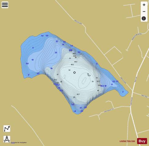 Mill Loch depth contour Map - i-Boating App