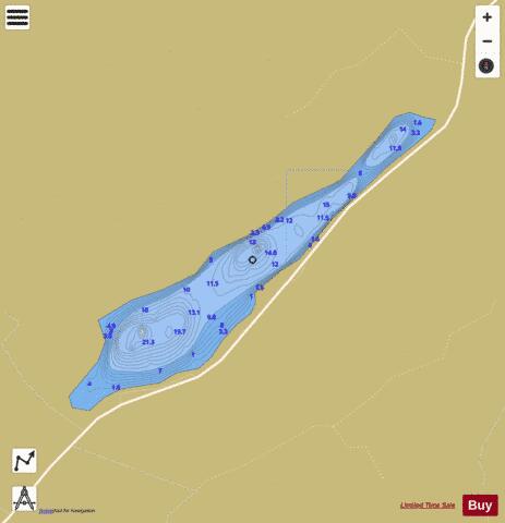 Auchenreoch Loch (Urr Basin) depth contour Map - i-Boating App