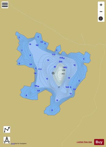Loch Urr (Urr Basin) depth contour Map - i-Boating App