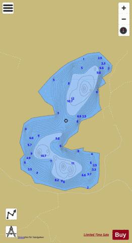 Milton Loch (Urr Basin) depth contour Map - i-Boating App