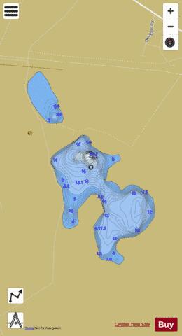 Soulseat Loch depth contour Map - i-Boating App