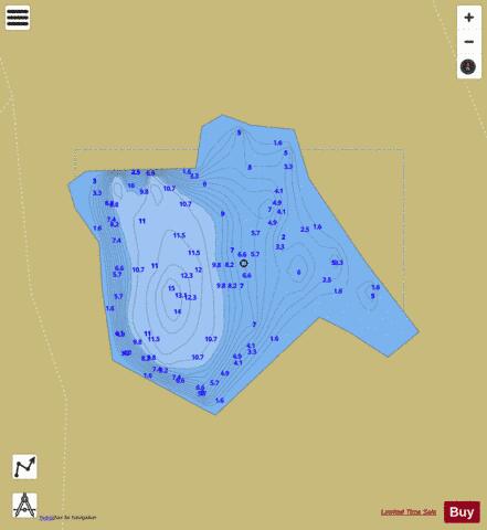 Kirriereoch Loch (Cree Basin) depth contour Map - i-Boating App