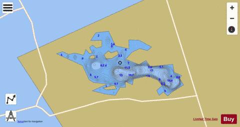 Loch Leodsay depth contour Map - i-Boating App