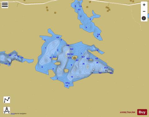 Loch na Ceithir Eileana depth contour Map - i-Boating App