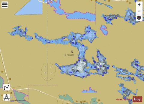 Loch Caravat depth contour Map - i-Boating App