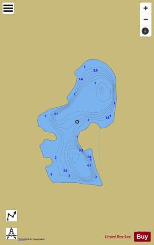 Loch Dallas depth contour Map - i-Boating App