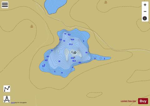 Loch Of Hostigates depth contour Map - i-Boating App