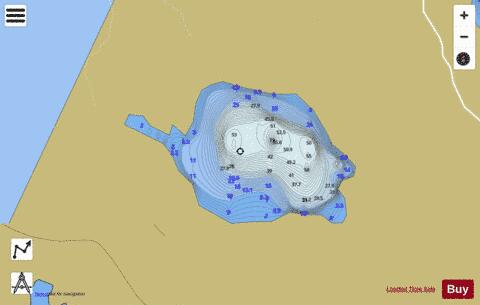 Clings Water depth contour Map - i-Boating App