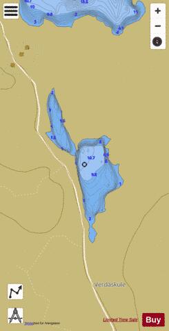 Loch Of North House depth contour Map - i-Boating App