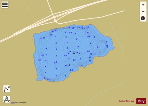 Loch Gelly (Forth Basin) depth contour Map - i-Boating App
