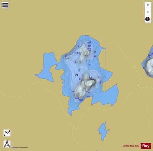 Loch Nant depth contour Map - i-Boating App