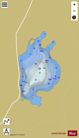Loch Ederline depth contour Map - i-Boating App