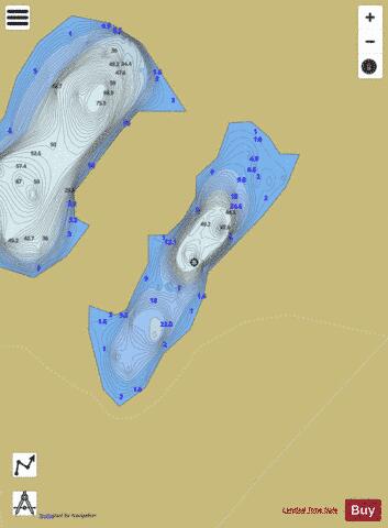 Loch an Droighinn depth contour Map - i-Boating App