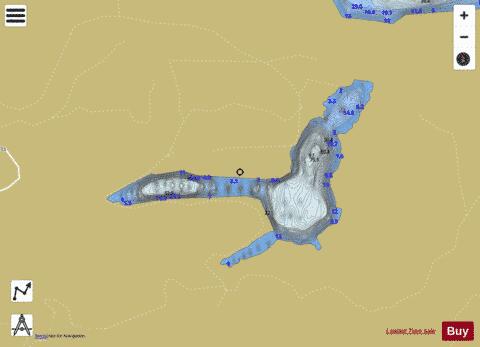 Loch Drunkie depth contour Map - i-Boating App