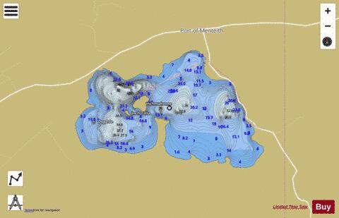 Lake Menteith depth contour Map - i-Boating App