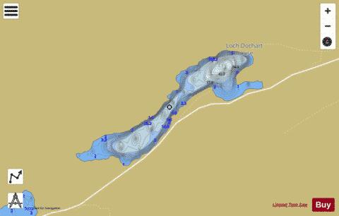 Loch Iubhair (Tay Basin) depth contour Map - i-Boating App