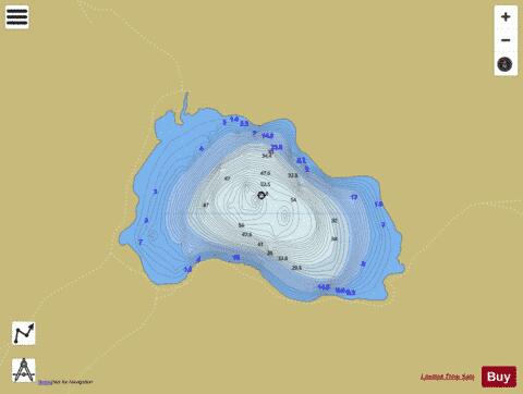 Loch Ordie (Tay Basin) depth contour Map - i-Boating App