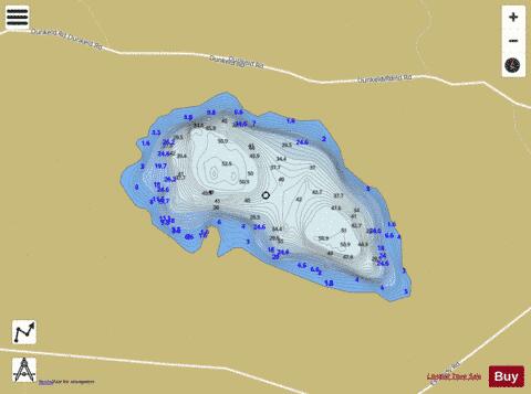 Loch Of Drumellie depth contour Map - i-Boating App