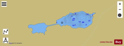 Monk Myre depth contour Map - i-Boating App