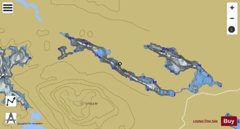 Loch Veyatie + Loch A Mhiotailt depth contour Map - i-Boating App