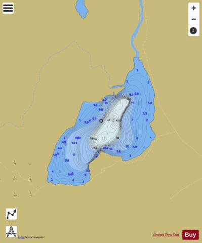 Loch Pattack depth contour Map - i-Boating App