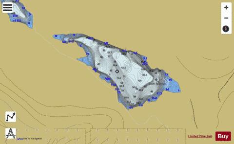 Loch Arienas depth contour Map - i-Boating App