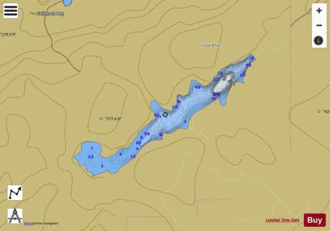 Loch Gleanna A Bhearraidh depth contour Map - i-Boating App