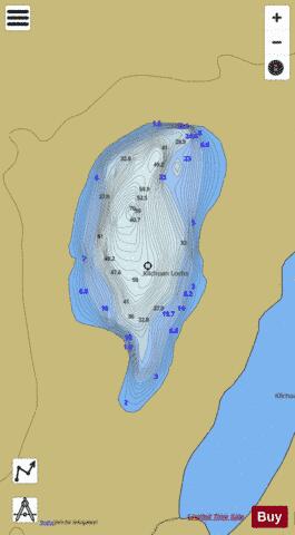Kilchoan Loch depth contour Map - i-Boating App