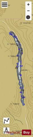 Loch Ech (Eachaig Basin) depth contour Map - i-Boating App