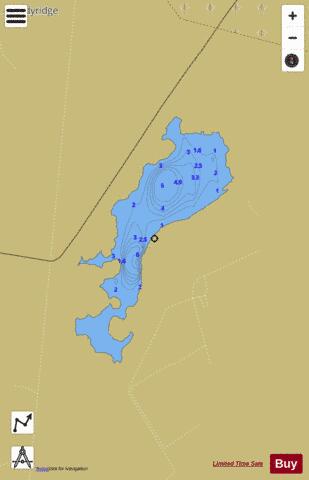 Loch Spynie depth contour Map - i-Boating App