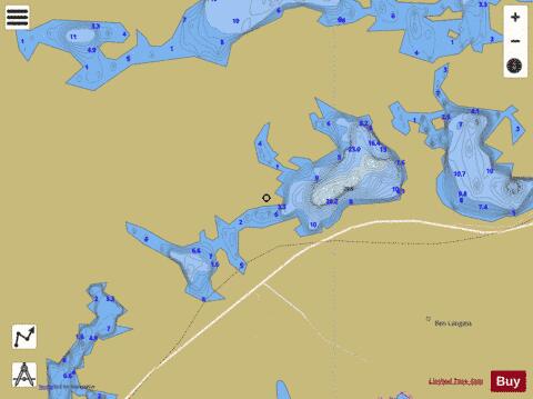 Loch A Bharpa depth contour Map - i-Boating App