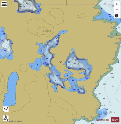 Loch An Tomain depth contour Map - i-Boating App