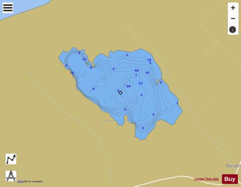 Loch More Barvas (Lewis) depth contour Map - i-Boating App