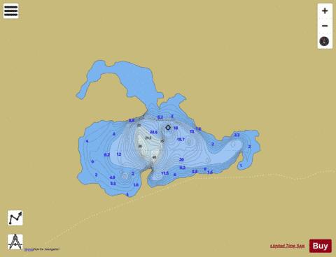 Loch Dochard (Etive Basin) depth contour Map - i-Boating App
