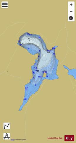 Loch Thom (Clyde Basin) depth contour Map - i-Boating App
