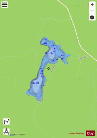 Soåsasjön depth contour Map - i-Boating App