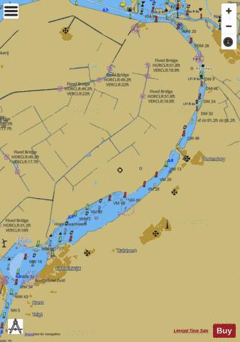 Randmeren Harderwijk to Roggebotsluis Marine Chart - Nautical Charts App
