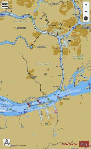 Dordrecht to Moerdijk Marine Chart - Nautical Charts App