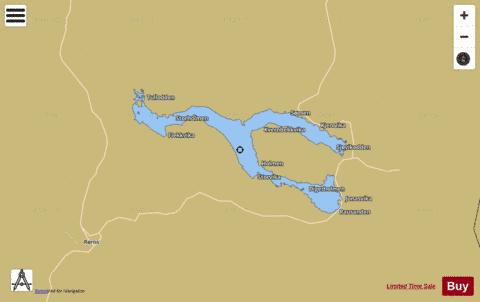Aursunden depth contour Map - i-Boating App